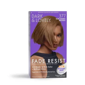 DARK & LOVELY 377 SUN KISSED BROWN Permanent Hair Color 1 Easy Application