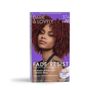 DARK & LOVELY 374 RICH AUBURN Permanent Hair Color 1 Easy Application