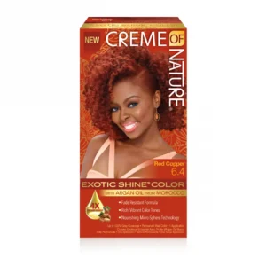 NEW CREME OF NATURE Red Copper 6.4 Permanent EXOTIC SHINE COLOR With Argan Oil