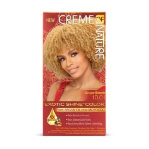NEW CREME OF NATURE Ginger Blonde 10.01 Permanent EXOTIC SHINE COLOR With Argan Oil