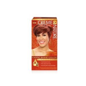 NEW CREME OF NATURE Bronze Copper 7.64 Permanent EXOTIC SHINE COLOR With Argan Oil