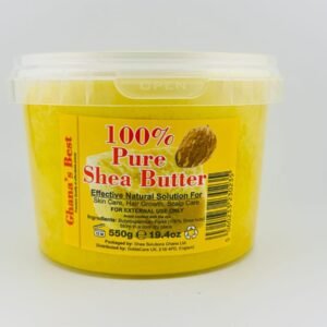 Ghana,s Best 100% Pure Shea Butter Yellow(550g) 19.4 fl oz