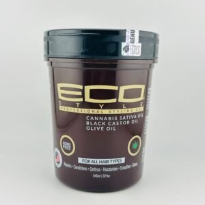 Eco Sativa Black Castor & Olive Oil Styling Gel(946ml) 32 fl oz