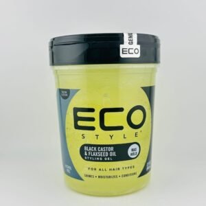 Eco Black Castor & Flaxseed Oil Styling Gel Max Hold(946ml) 32 fl oz
