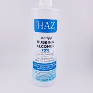 HAZ Isopropyl RUBBING ALCOHOL 70%(500ml) 17.59 fl oz
