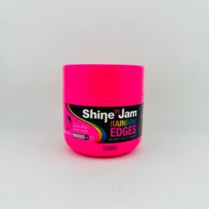 Shine'n Jam Rainbow Edges-Strong Hold Curly Hair Gel for Women-Styling Gel for Women-Strengthens with Silk Protein-Strawberry(113.5g)