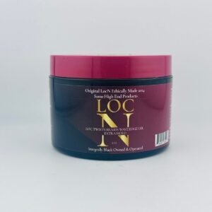 LOCN Extra Hold Gel for Locs, Twists, Braids & Edges Long-Lasting Hold & Shine, No Flaking - 8 oz