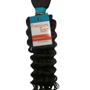 Premium Too Deep Wave Bulk Hair 18" Dark 1-4