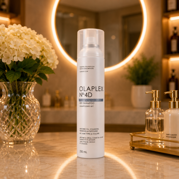 Luxury bathroom essentials in warm ambiance