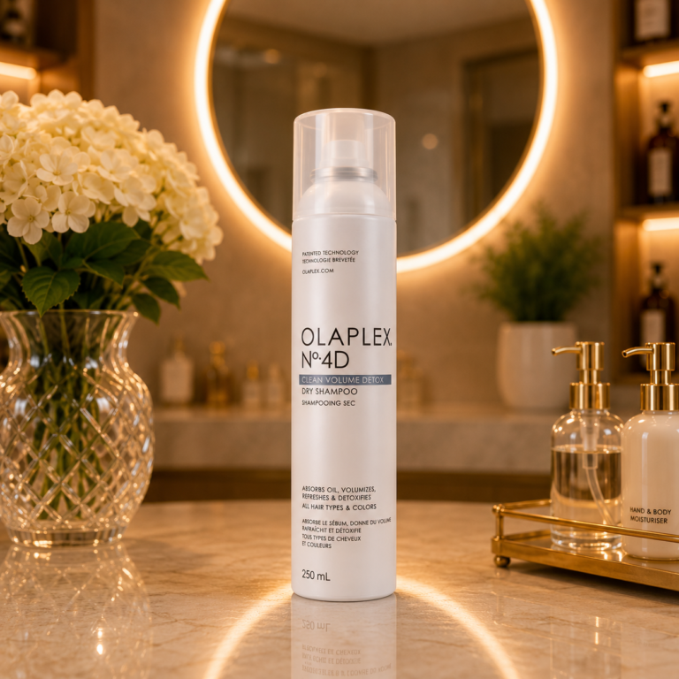 Luxury bathroom essentials in warm ambiance