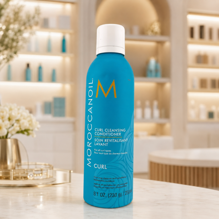 Elegant curl care in soothing setting