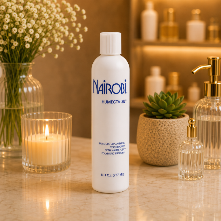 Elegant spa-inspired vanity display