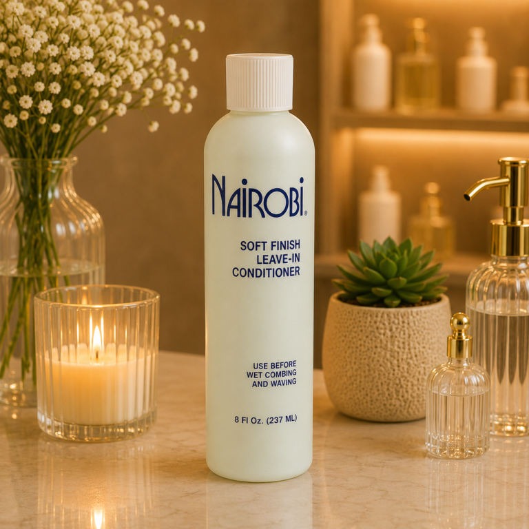 Elegant vanity with soft finish conditioner