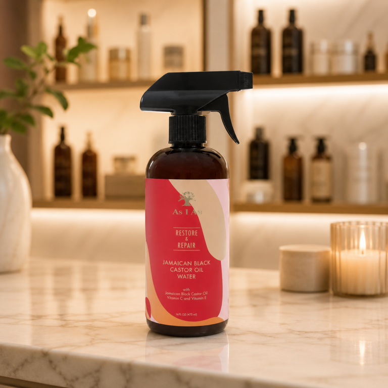 Aesthetic spa product with amber tones