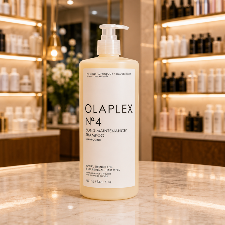 Luxurious salon product showcase