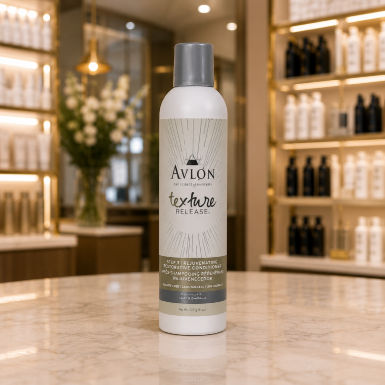 Elegant beauty product in salon setting