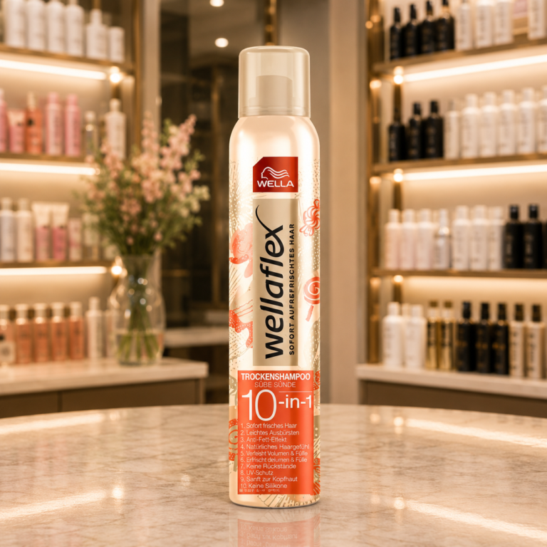Elegant vanity display with dry shampoo