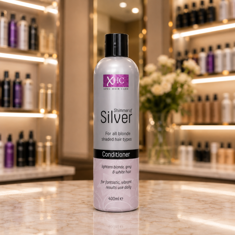 Elegant hair care in a salon setting
