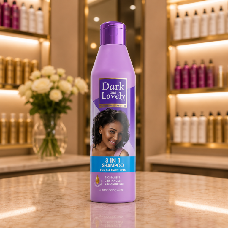 Lavender beauty bottle in salon setting