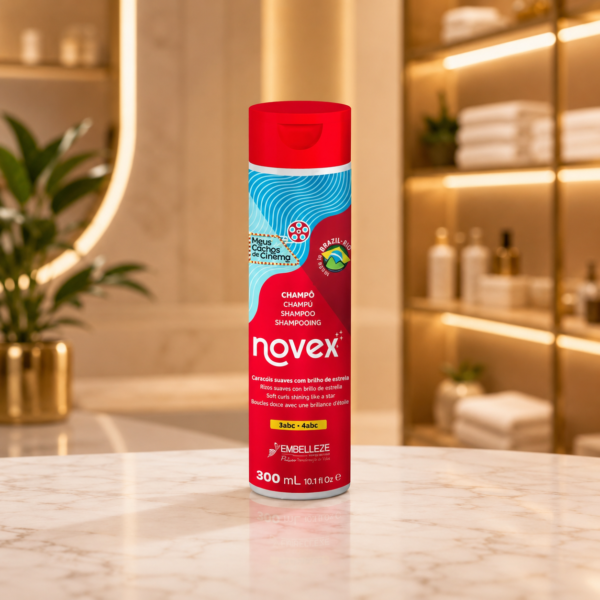 Luxury shampoo in serene salon setting