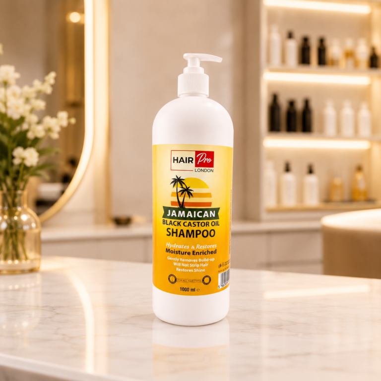 Luxury shampoo with tropical flair