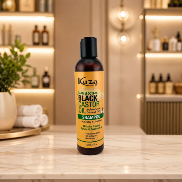 Kuza Black Castor Oil shampoo shot