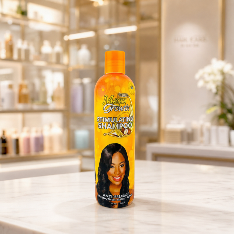 Shampoo bottle in elegant vanity setting