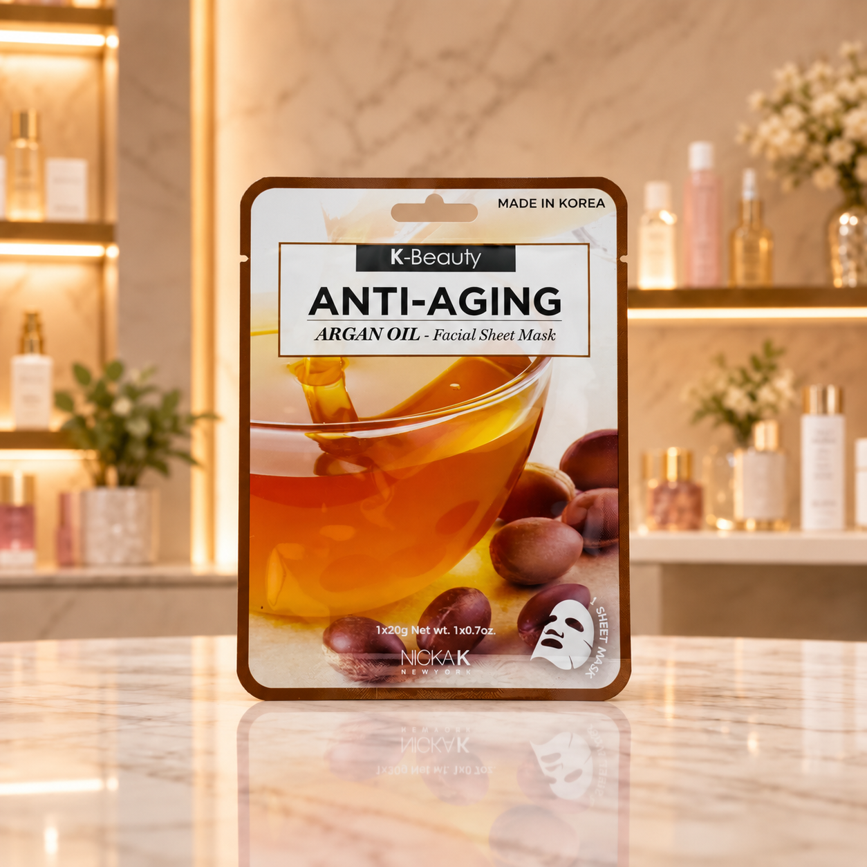 Nicka K Argan Oil Sheet Mask 20g