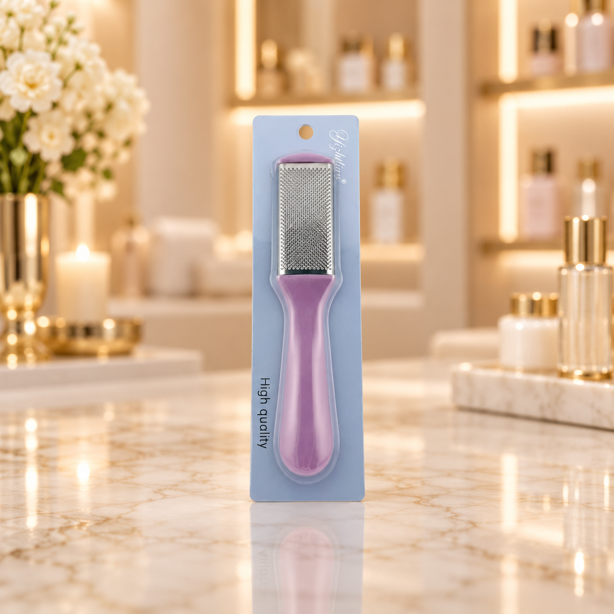 Foot File Callus Remover with Pink Handle