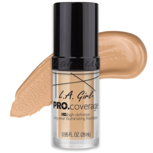 L.A.Girl PRO.Coverage Fair GLM642 Long Wear Iluminating Liquid Foundation(28ml) 0.95 fl oz