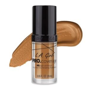 L.A.Girl PRO.Coverage Bronze GLM651 Long Wear Iluminating Liquid Foundation(28ml) 0.95 fl oz