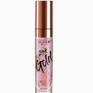 NICKAK NEW YORK 24K ROSE GOLD LIP GLOSS (7ml) 0.23 fl oz