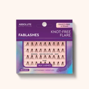 ABSOLUTE NEW YORK INDIVIDUAL KNOT-FREE FLARE SHORT ELIL04 REUSABLE EYE LASHES