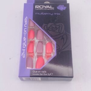 ROYAL Cosmetic Connections Mulbery Mix 24 Glue-On Nails(2g)