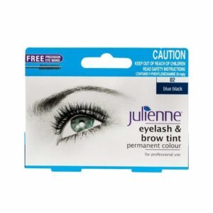 JULIENNE EYE LASH & BROW TINT BLUE BLACK 02  PERMANENT COLOUR