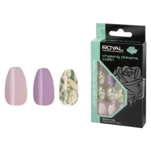 ROYAL COSMETIC CONNECTIONS CHASING DREAMS COFFIN 24 PCS GLUE-ON NAILS(2g)
