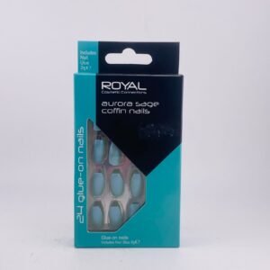 ROYAL COSMETIC CONNECTIONS AURA SAGE COFFIN 24 PCS GLUE-ON NAILS(2g)