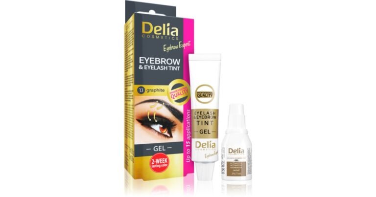 “Delia Cosmetics Eyebrow & Eyelash Tint Graphite product packaging”