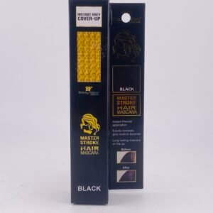 “Black hair mascara by Beauty Forever London for grey coverage”