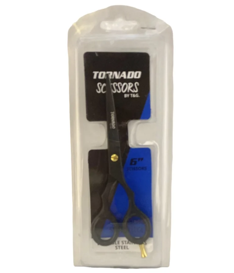 TORNADO SCISSORS BY T&G 6-inch double stainless steel professional hair cutting scissors