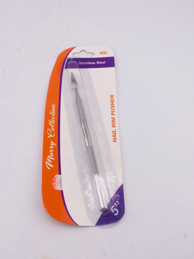 MURRY COLLECTION #252 7.5-inch stainless steel nail rim pusher for professional manicure and cuticle care