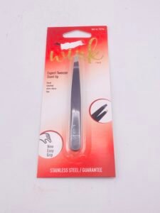 “WINK BY T&G Expert Tweezer Slant Tip Black TG744 Stainless Steel”