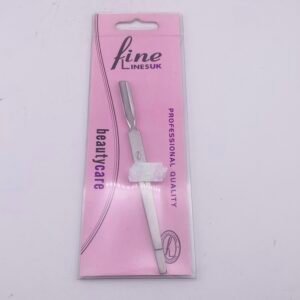 FINE LINESUK 670-00 stainless steel cuticle pusher for precise professional manicure and nail care