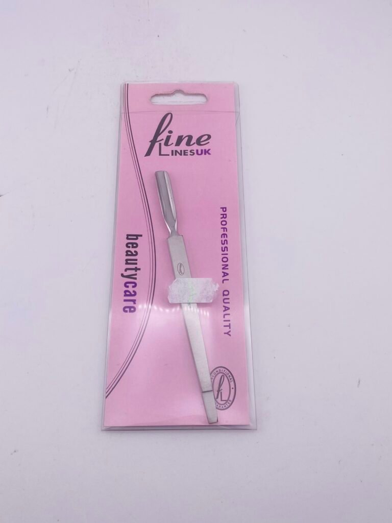 FINE LINESUK 670-00 stainless steel cuticle pusher for precise professional manicure and nail care