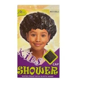 MURRY COLLECTION BLACK M2215BLK KIDS SHOWER CAP WATER PROOF WITH ELASTIC