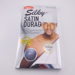 T&G COLLECTION WHITE TG5676WH SILKY SATIN DURAG DELUXE QUALITY