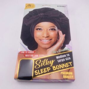 MURRY COLLECTION BLACK M7003BLK LONG SILKY M TO L SIZE BONNET