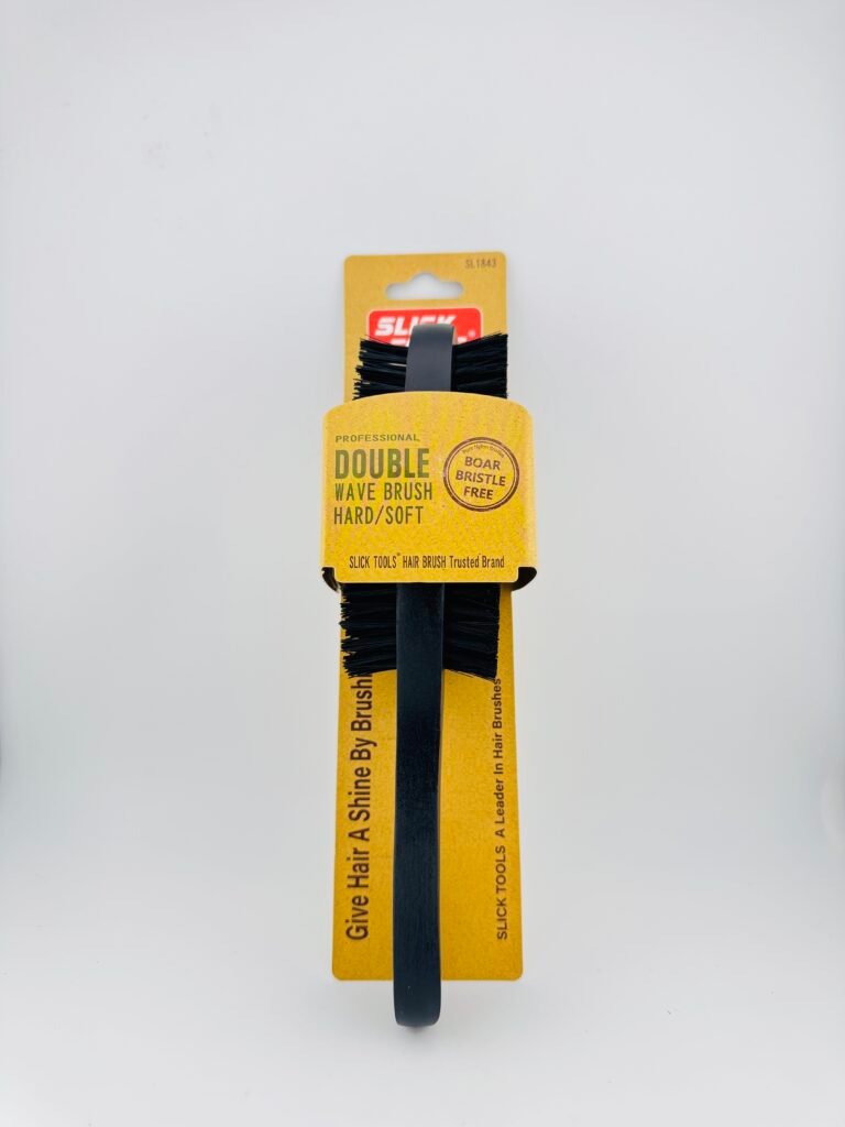 Slick Tools Double Hair Brush Hard Soft SL1843 for versatile hair styling and grooming