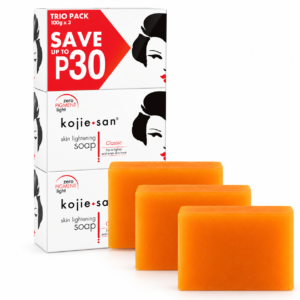 Kojie San Kojic Acid Soap Classic trio pack containing three 100g bars