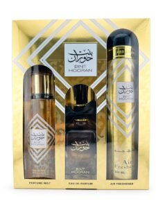 Bint Hooran Gift Set Ard Al Zaafaran 3-piece perfume collection on white background
